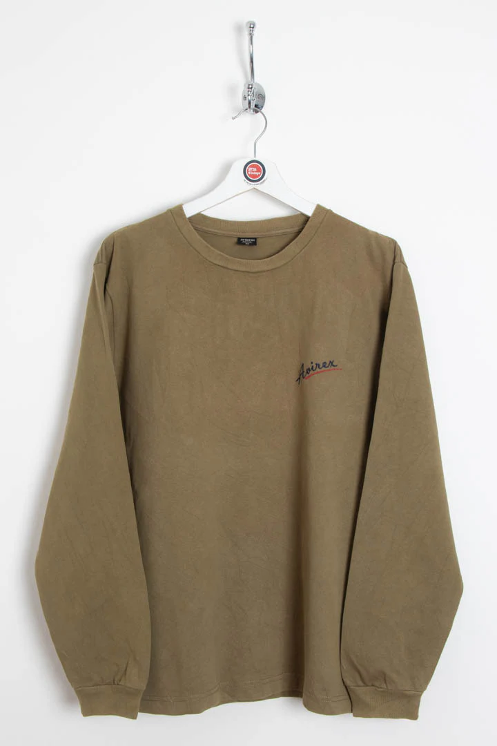 Avirex Flying Tigers Long Sleeve Graphic T-Shirt (M)