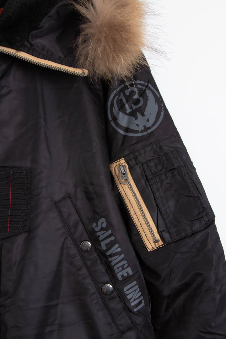 Avirex Quilted Parka Coat (M) - Image 5