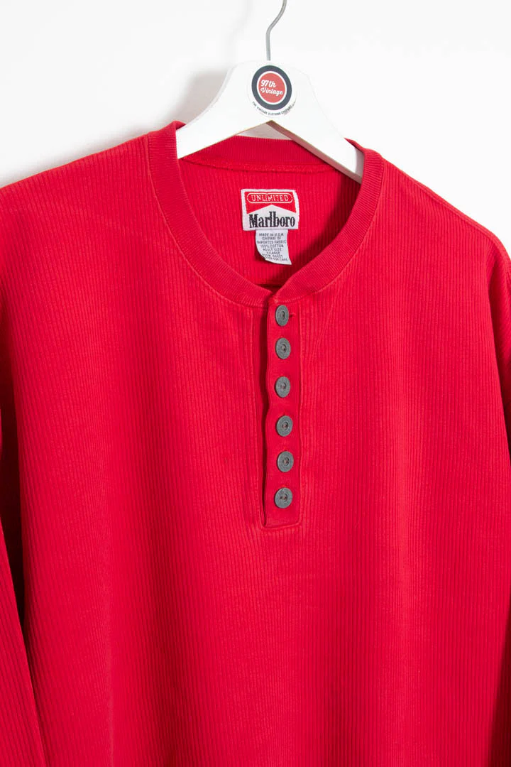 Marlboro Button Up Waffle Top (XL) - Image 2