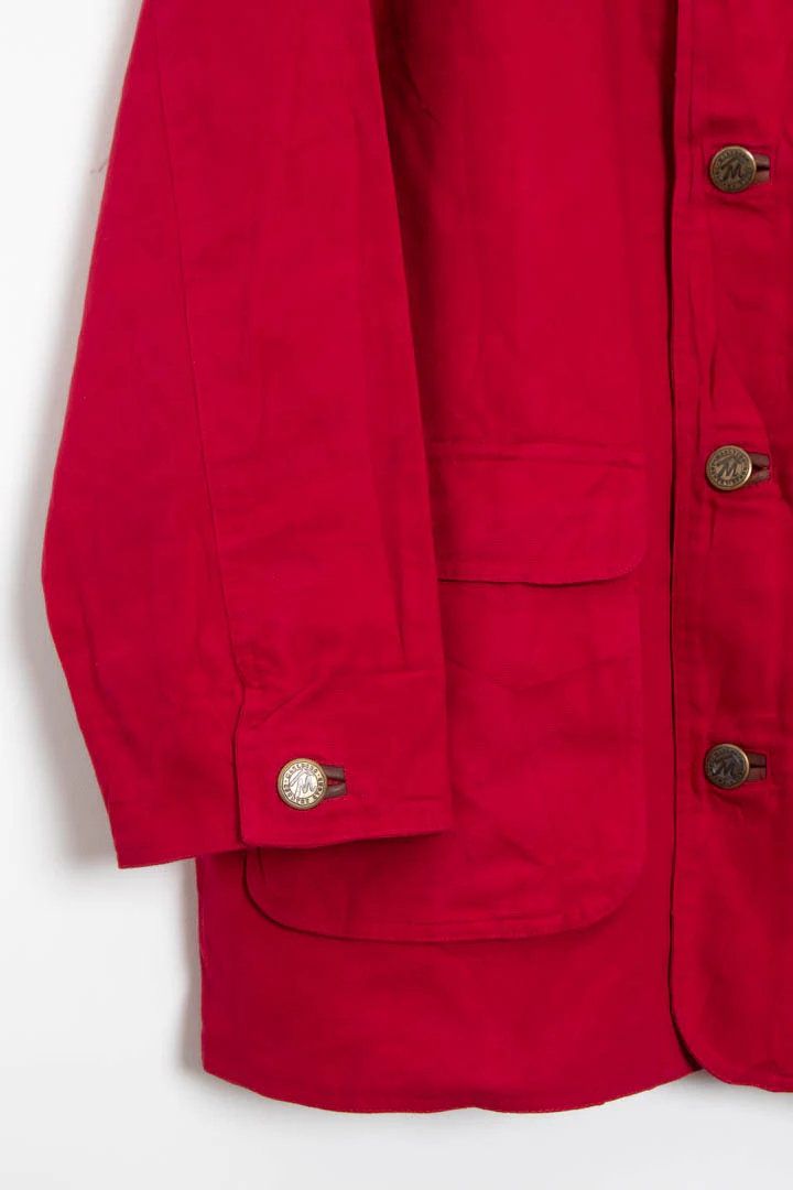 Marlboro Leather Canvas Parka Coat (XL) - Image 4