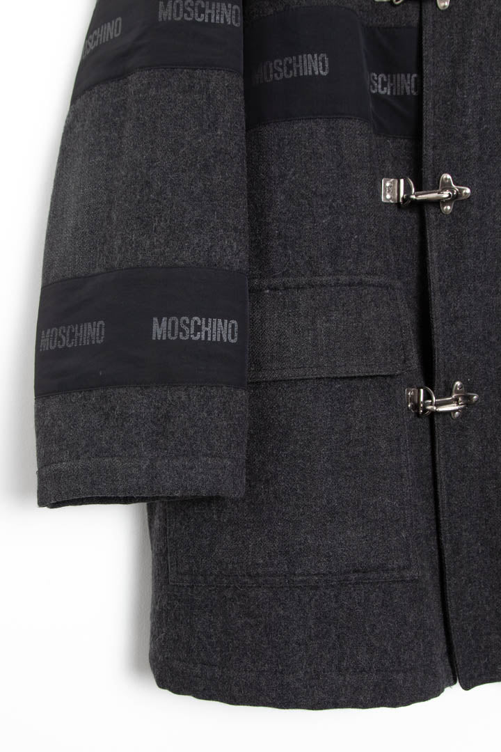 Moschino Wool Fireman Clasp Quilted Jacket (L) - Image 3