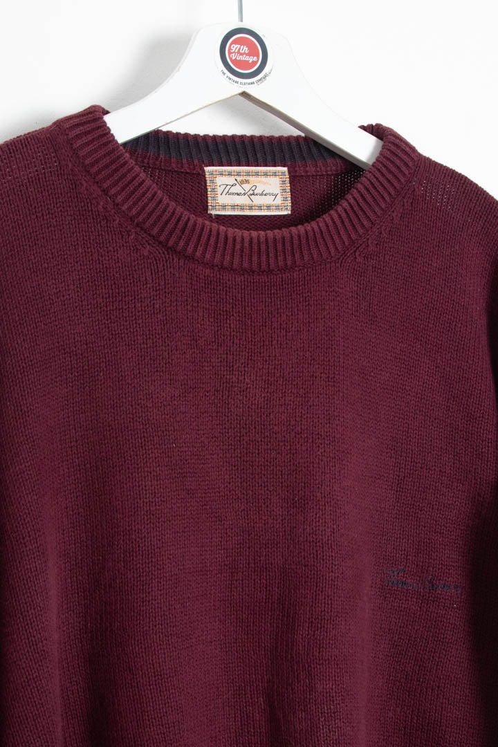 Thomas Burberry Crew Neck Jumper (XL) - Image 3