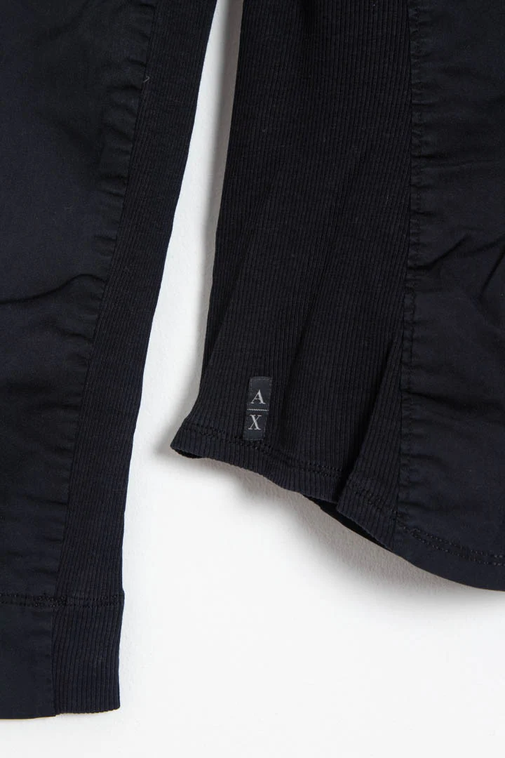 Women's Armani Exchange Collarless Zip Up Track Jacket (XS) - Image 3