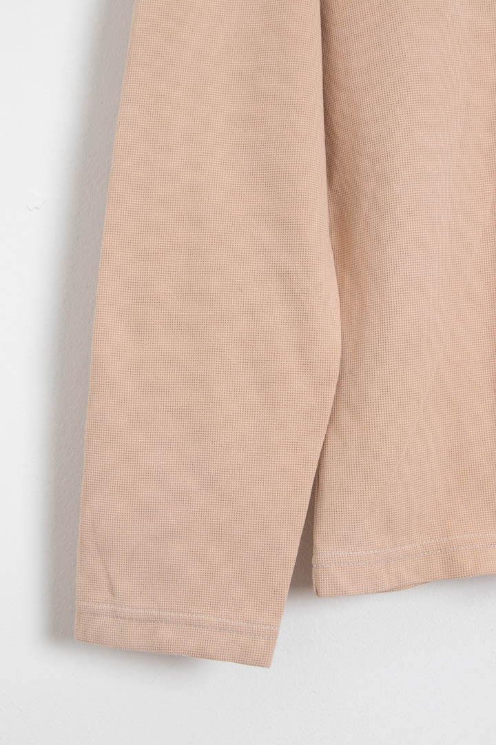 Women's Emporio Armani Long Sleeve Waffle T-Shirt (S) - Image 3