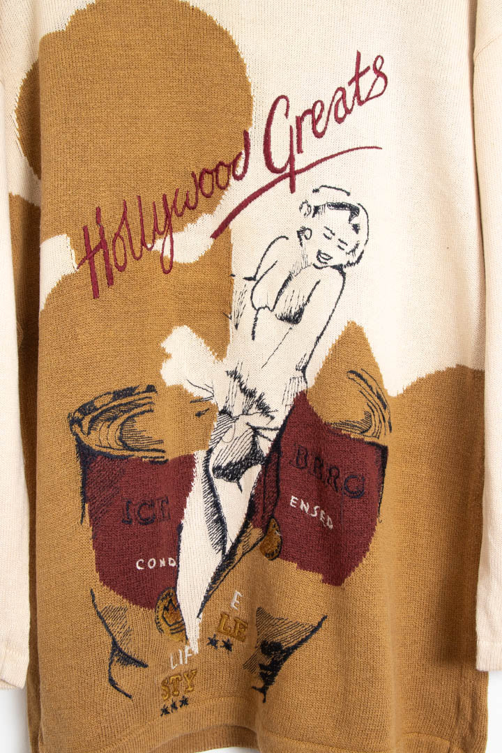 Women's Iceberg Hollywood Greats Marilyn Monroe Round Neck Jumper (L) - Image 3